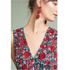 Anthropologie Dresses - Rare Anthropologie Beaded Wrap Dress L Anthropologie Dresses - Rare Anthropologie Beaded Wrap Dress L